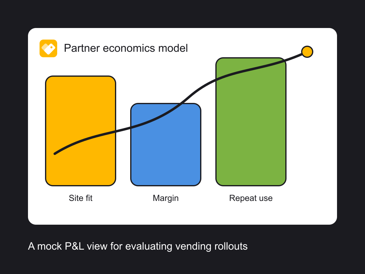 Vending business economics planning view
